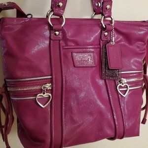 Coach  Fuchsia Tote Crossbody Handbag Purse